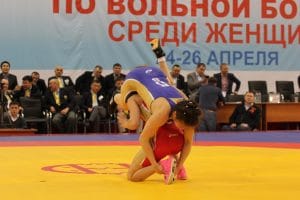 Чемпионат России по вольной борьбе среди женщин в Кемерове